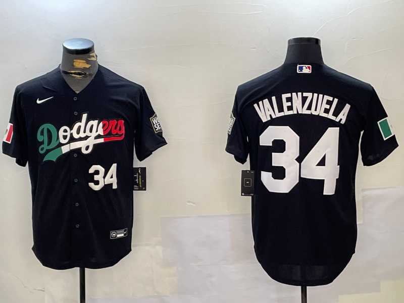 Men's Los Angeles Dodgers #34 Toro Valenzuela Black Mexico 2024 World Series Cool Base Stitched Baseball Jerseys,We sell and wholesale Men's Los Angeles Dodgers #34 Toro Valenzuela Black Mexico 2024 World Series Cool Base Stitched Baseball Jerseys on line form chian!